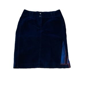 Super cute made in Italy velour navy blue skirt!!!!